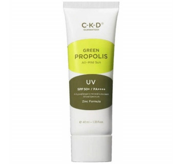 CKD Green propolis all-mild sun spf50+ pa++++ мягкий солнцезащитный крем с прополисом 40ml