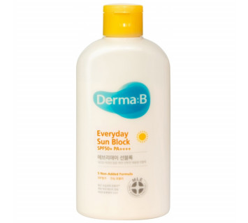 Derma:B everyday sun block SPF50+ PA++++ Ламеллярный солнцезащитный лосьон для лица и тела 200ml