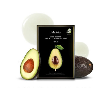 JM Solution water luminous avocado oil ampoule mask питательная ультратонкая маска с авокадо
