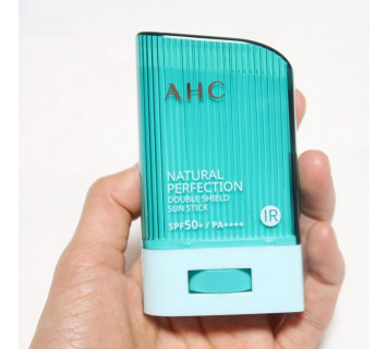 AHC Natural perfection double shield sun stick SPF50+ PA++++ стойкий солнцезащитный стик