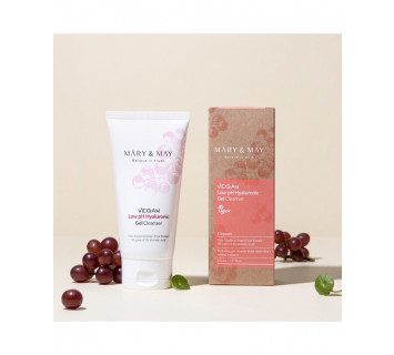 Mary&May Vegan low ph hyaluronic gel to foam cleanser гель для умывания слабокислотный 150ml