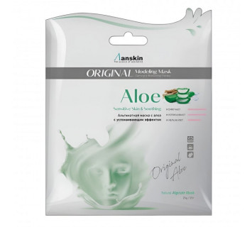 Anskin Aloe modeling mask успокаивающая альгинатная маска 25g
