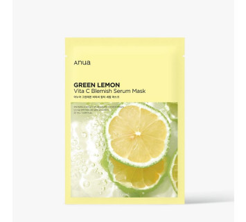ANUA Green lemon vita C blemish serum mask маска тканевая осветляющая для лица
