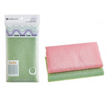 Clean&Beauty bubble shower towel мочалка для душа, 1шт