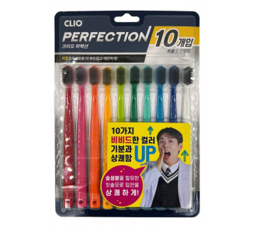 CLIO набор зубных щеток sens perfection toothbrush 10шт