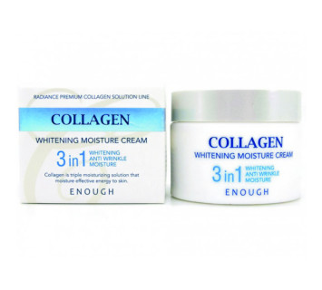 Enough Collagen 3 in 1 whitening moisture крем осветляющий 50мл