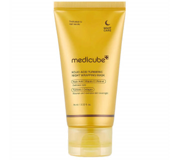 Medicube Kojic acid turmeric night wrapping mask ночная маска-пленка с ретинолом и витамином С 75ml