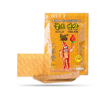 Korean Gold Insam pad - противовоспалительный пластырь с женьшенем 25шт