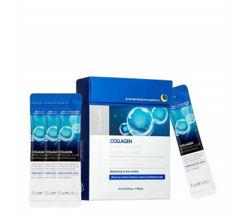 Farm Stay Collagen water full moist sleeping mask ночная маска для лица с коллагеном 4мл