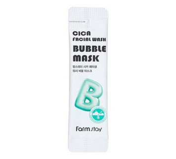 Farm stay cica facial wash пузырьковая маска  5мл