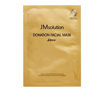 JM solution donation facial mask save укрепляющая тканевая маска с пептидами