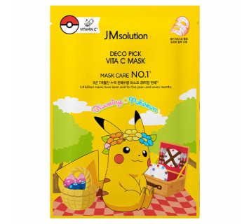 JM solution deco pick vita C тканевая маска для сияния кожи