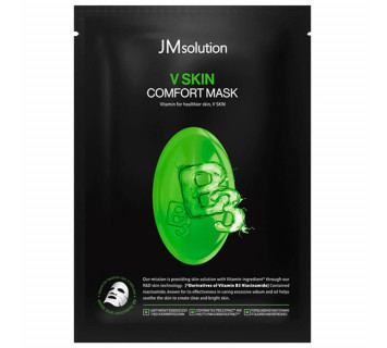 JM solution V skin comfort тканевая маска для сияния кожи с витамином B3