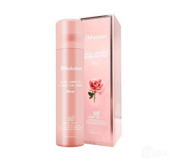JM Solution glow luminous flower sun spray rose spf50+ pa+++ солнцезащитный мист-спрей 180мл