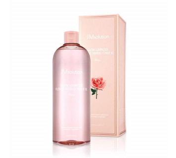 JM solution glow luminous flower firming toner тонер для лица с экстрактом розы 600мл