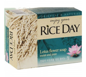 LION rice day soap pure парфюмированное туалетное мыло с экстрактом лотоса 100г