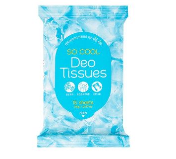 Pretti so cool deo tissues дезодорирующие салфетки с охлаждающим эффектом 15шт