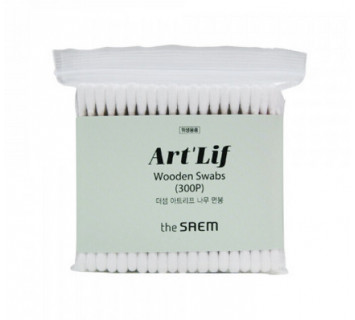 The Saem деревянные ватные палочки art'lif wooden swabs 300шт