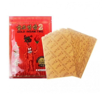 White Wolsy пластырь двойного действия с красным женьшенем gold insam two 20шт