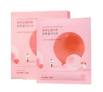 Round lab camellia deep collagen firming gel mask маска гидрогелевая с коллагеном, 1шт