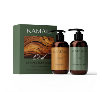 Kamali oud набор из крема для тела и геля для душа 250мл+250мл