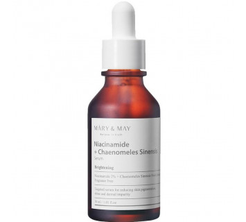 Mary&May niacinamide + chaenomeles sinensis осветляющая сыворотка 30мл