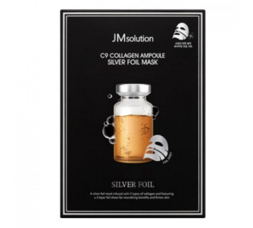 JMsolution c9 collagen ampoule silver foil mask фольгированная маска с коллагеном