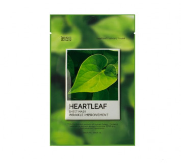 Tenzero heartleaf тканевая маска для лица с экстрактом хауттюйнии