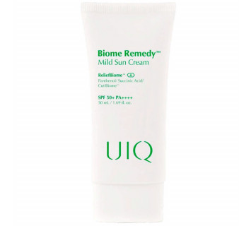 UIQ biome remedy mild sun cream physical sunscreen SPF50+ PA++++ санскрин для чувствительной кожи 50мл