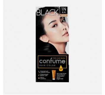 Confume hair color краска для волос 1N black - чёрный