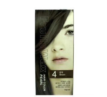 Welcos fruits wax pearl hair color краска для волос 04 brown (коричневый)