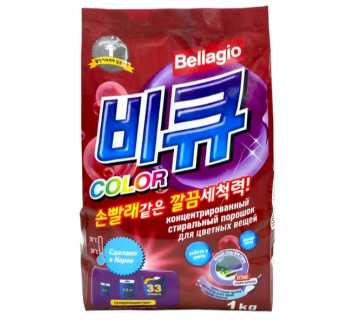 Bellagio color концентрированный порошок для стирки цветного белья, 1кг