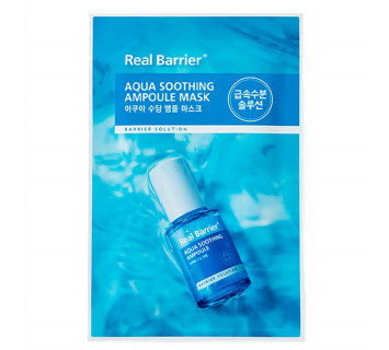Real Barrier aqua soothing ampoule mask успокаивающая маска