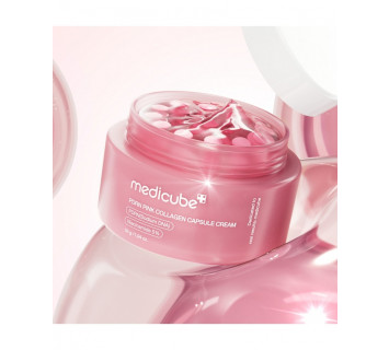 Medicube PDRN pink collagen capsule cream пептидный капсульный крем для лица с PDRN и ниацинамидом 55г