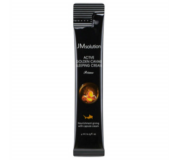 JM solution active golden caviar sleeping cream prime ночная маска с золотом и икрой 4мл