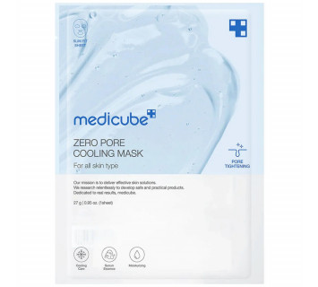 Medicube zero pore cooling mask охлаждающая тканевая маска для сужения пор