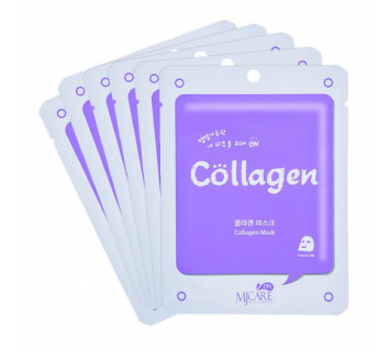 Mijin mj care on collagen mask pack маска тканевая с коллагеном