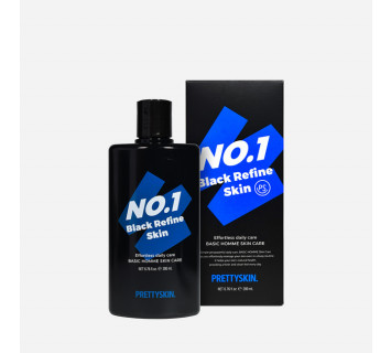 Pretty skin No.1 black refine skin  тонер д/мужчин, 200мл