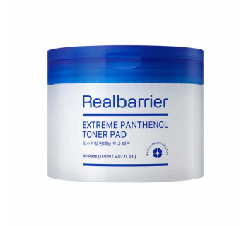Real Barrier extreme panthenol toner pad увлажняющие тонер-пэды с пантенолом, 80шт