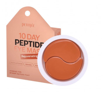Petitfee 10 Day rejuvenating peptide eye mask гидрогелевые патчи с пептидами 10пар