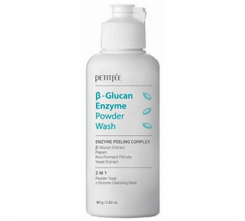 Petitfee B-glucan enzyme powder wash энзимная пудра для умывания с бета-глюканом 80г