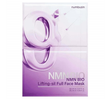 Numbuzin No.9 NAD+ bio lifting full cover facial mask тканевая 3D-маска для подтяжки лица