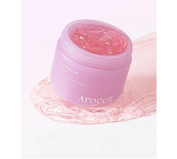 Arocell Collagen glow gel mask коллагеновая гелевая маска со стволовыми клетками пиона для сияния кожи 100г