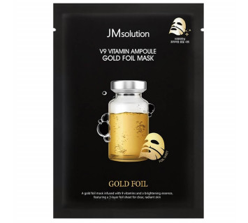 JMsolution V9 vitamin ampoule gold foil mask фольгированная маска с золотом