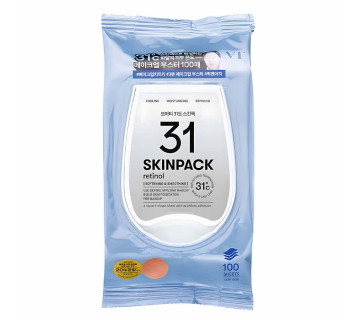 VT Cosmetics 31 smooth skin pack Обновляющие тонер-пэды с ретинолом 100шт
