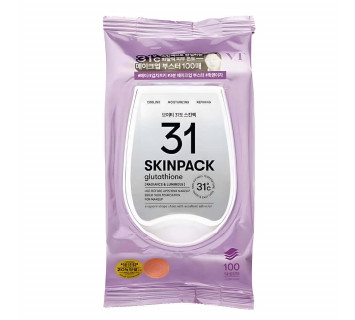 VT Cosmetics 31 Luminous skin pack Осветляющие тонер-пэды с глутатионом для подготовки кожи к макияжу 100шт