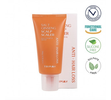 Trimay Salt ginseng anti-hair loss scalp scaler солевой скраб для кожи головы 180мл