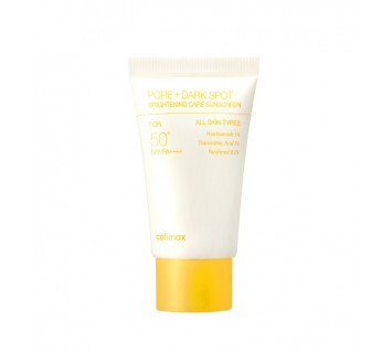 Celimax pore+dark spot brightening care sunscreen SPF50+ PA++++ осветляющий солнцезащитный крем 10мл