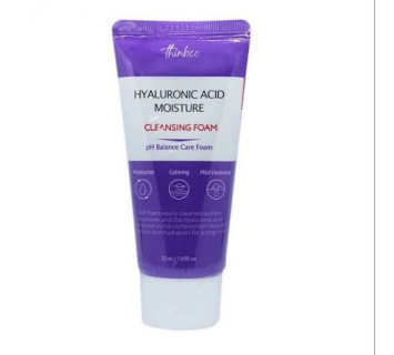 Thinkco hyaluronic acid moisture cleansing foam пенка увлажняющая для умывания 50мл