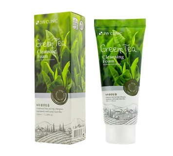 3W Clinic green tea пенка для умывания с экстрактом зеленого чая 100мл